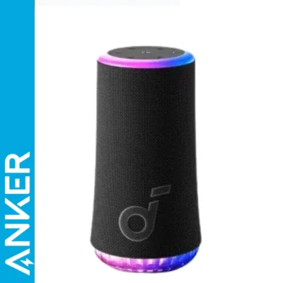 Anker Soundcore Glow Portable Bluetooth Speaker – سبيكر أنكر ساوندكور جلو بإضاءة LED وصوت 30 واط مقاوم للماء