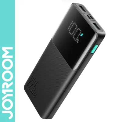 باور بانك JR-QP191 22.5 وات 10000 مللي امبير في الساعة مع شاشة رقمية كبيرة يدعم PD3.0 وQC3.0 من جوي روم – اسود